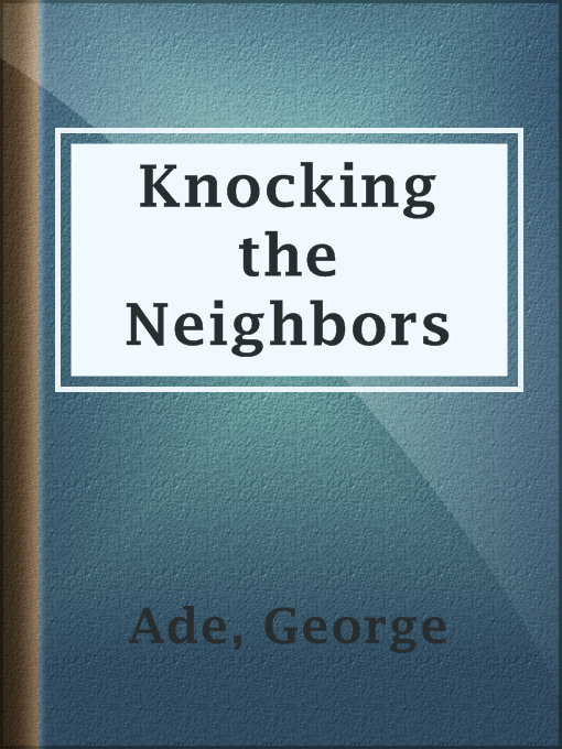Cover image for Knocking the Neighbors